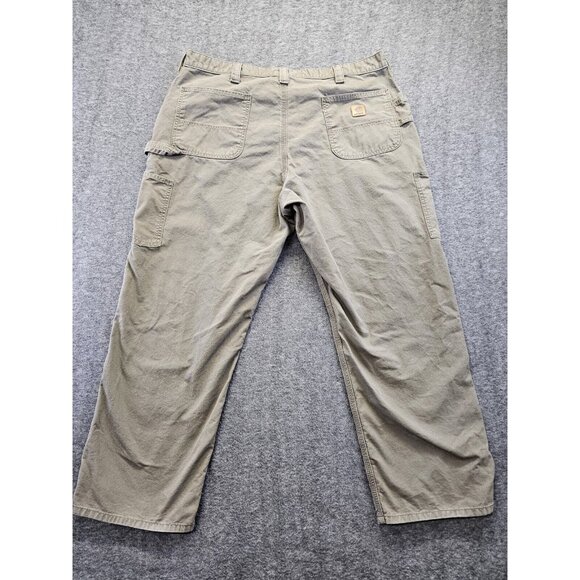 Carhartt Loose Original Fit Pants Mens 40x30 Brown B151 Canvas Carpenter Jean - Picture 2 of 11